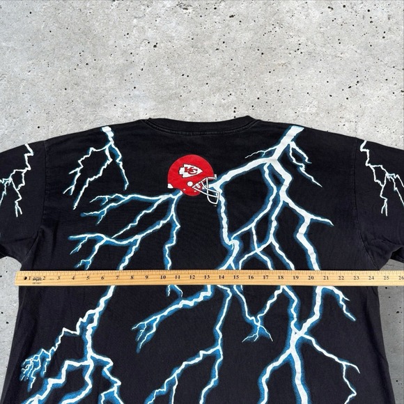 Vintage 90s‎ Kansas City Chiefs Salem Lightning Shirt Mens XL - Picture 7 of 7